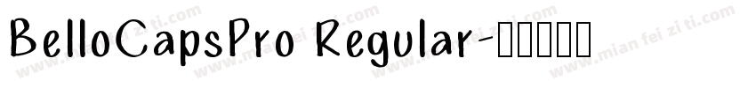 BelloCapsPro Regular字体转换